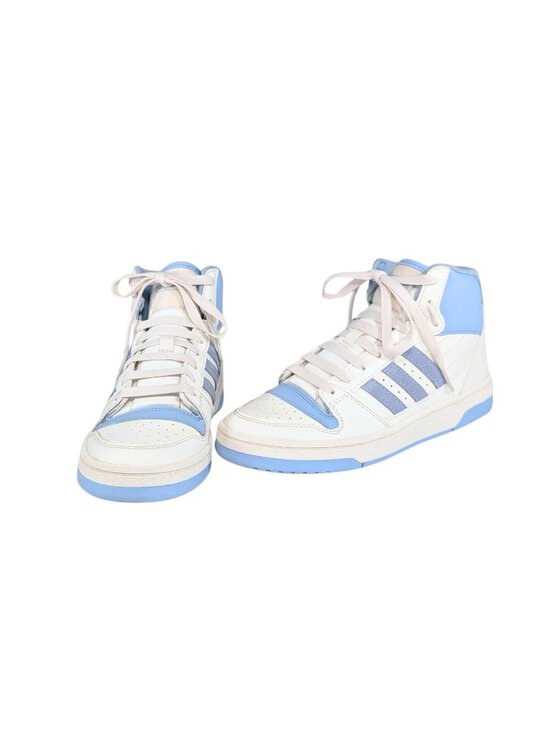 Adidas Womens 8 Break Start Mid White Glow Blue Lace Up Sneakers IH7879 main image 9